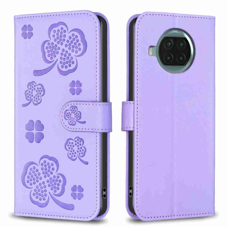 Four-leaf Embossed Leather Phone Case, For Xiaomi Mi 11 Lite, For Xiaomi Redmi Note 10 4G / 10S, For Xiaomi Redmi Note 10 Pro, For Xiaomi Poco M3, For Xiaomi Redmi K30S, For Xiaomi Mi 10T Lite, For Xiaomi Poco X3, For Xiaomi Redmi 9A