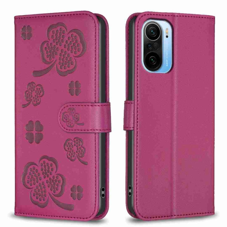 Four-leaf Embossed Leather Phone Case, For Xiaomi Redmi 10 5G / Note 11E, For Xiaomi Redmi 9C / 10A, For Xiaomi Redmi 10C, For Xiaomi Mi 11i / Poco F3, For Xiaomi Redmi 10 / Note 11 4G, For Xiaomi Redmi Note 11 Pro Global, For Xiaomi 11T / 11T Pro     ...