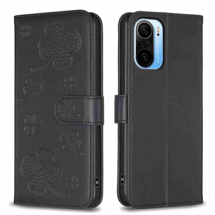 Four-leaf Embossed Leather Phone Case, For Xiaomi Redmi 10 5G / Note 11E, For Xiaomi Redmi 9C / 10A, For Xiaomi Redmi 10C, For Xiaomi Mi 11i / Poco F3, For Xiaomi Redmi 10 / Note 11 4G, For Xiaomi Redmi Note 11 Pro Global, For Xiaomi 11T / 11T Pro     ...