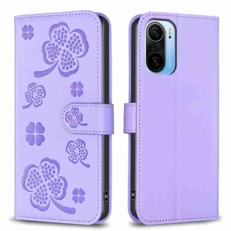 Four-leaf Embossed Leather Phone Case, For Xiaomi Redmi 10 5G / Note 11E, For Xiaomi Redmi 9C / 10A, For Xiaomi Redmi 10C, For Xiaomi Mi 11i / Poco F3, For Xiaomi Redmi 10 / Note 11 4G, For Xiaomi Redmi Note 11 Pro Global, For Xiaomi 11T / 11T Pro     ...