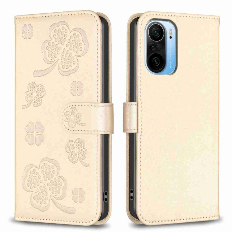 Four-leaf Embossed Leather Phone Case, For Xiaomi Redmi 10 5G / Note 11E, For Xiaomi Redmi 9C / 10A, For Xiaomi Redmi 10C, For Xiaomi Mi 11i / Poco F3, For Xiaomi Redmi 10 / Note 11 4G, For Xiaomi Redmi Note 11 Pro Global, For Xiaomi 11T / 11T Pro     ...