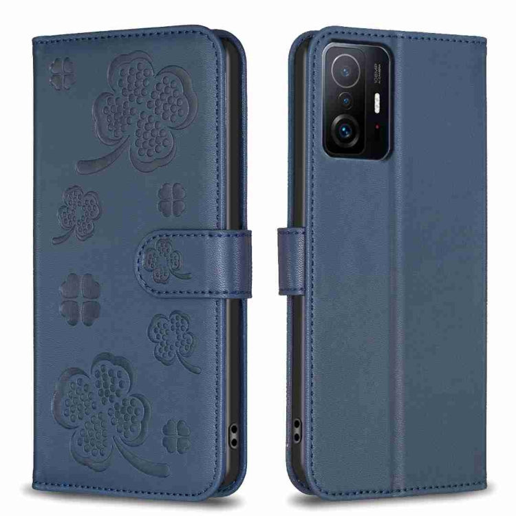 Four-leaf Embossed Leather Phone Case, For Xiaomi Redmi 10 5G / Note 11E, For Xiaomi Redmi 9C / 10A, For Xiaomi Redmi 10C, For Xiaomi Mi 11i / Poco F3, For Xiaomi Redmi 10 / Note 11 4G, For Xiaomi Redmi Note 11 Pro Global, For Xiaomi 11T / 11T Pro     ...