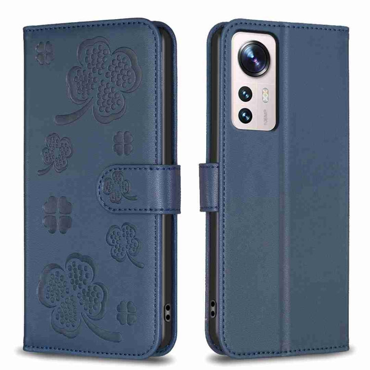 Four-leaf Embossed Leather Phone Case, For Xiaomi Poco C55 / Redmi 12C, For Xiaomi Redmi Note 12 Pro+ 5G Global, For Xiaomi Redmi Note 12 Pro 5G Global, For Xiaomi Redmi Note 12 5G Global, For Xiaomi 13 Lite 5G, For Xiaomi Redmi K60 / K60 Pro          ...