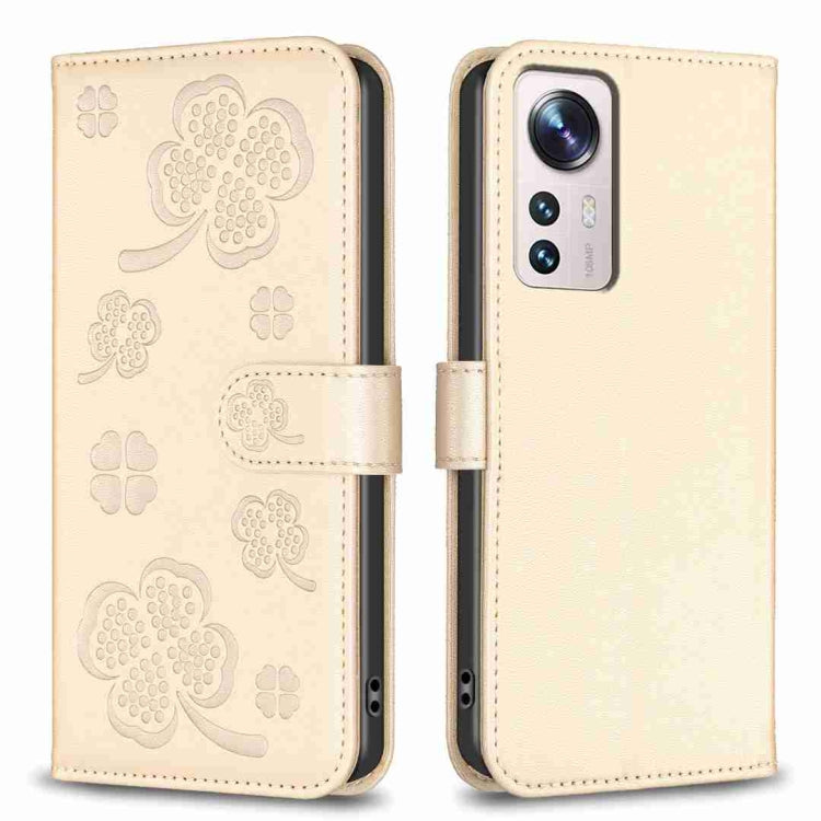 Four-leaf Embossed Leather Phone Case, For Xiaomi Poco C55 / Redmi 12C, For Xiaomi Redmi Note 12 Pro+ 5G Global, For Xiaomi Redmi Note 12 Pro 5G Global, For Xiaomi Redmi Note 12 5G Global, For Xiaomi 13 Lite 5G, For Xiaomi Redmi K60 / K60 Pro          ...