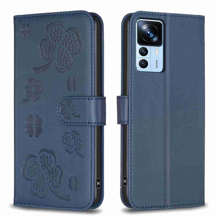 Four-leaf Embossed Leather Phone Case, For Xiaomi Poco C55 / Redmi 12C, For Xiaomi Redmi Note 12 Pro+ 5G Global, For Xiaomi Redmi Note 12 Pro 5G Global, For Xiaomi Redmi Note 12 5G Global, For Xiaomi 13 Lite 5G, For Xiaomi Redmi K60 / K60 Pro          ...