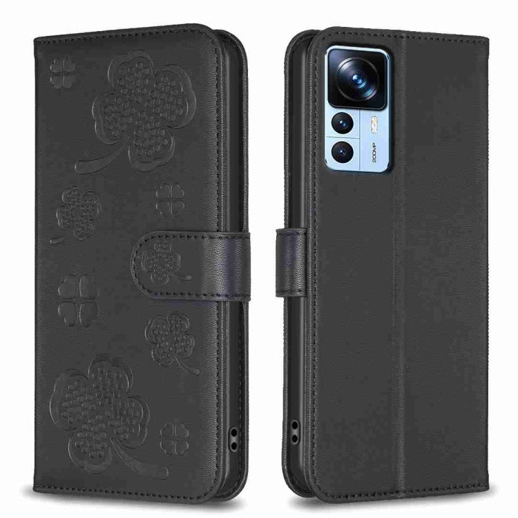 Four-leaf Embossed Leather Phone Case, For Xiaomi Poco C55 / Redmi 12C, For Xiaomi Redmi Note 12 Pro+ 5G Global, For Xiaomi Redmi Note 12 Pro 5G Global, For Xiaomi Redmi Note 12 5G Global, For Xiaomi 13 Lite 5G, For Xiaomi Redmi K60 / K60 Pro          ...