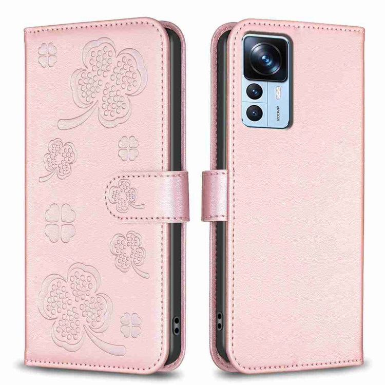 Four-leaf Embossed Leather Phone Case, For Xiaomi Poco C55 / Redmi 12C, For Xiaomi Redmi Note 12 Pro+ 5G Global, For Xiaomi Redmi Note 12 Pro 5G Global, For Xiaomi Redmi Note 12 5G Global, For Xiaomi 13 Lite 5G, For Xiaomi Redmi K60 / K60 Pro          ...