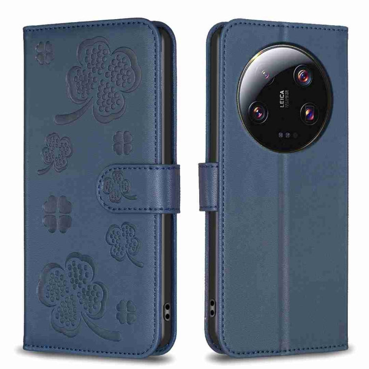 Four-leaf Embossed Leather Phone Case, For Xiaomi 13T, For Xiaomi Redmi 12 4G, For Xiaomi Poco F5 5G, For Xiaomi Redmi Note 11 / 12S 4G, For Xiaomi 13 Ultra, For Xiaomi Redmi Note 12 4G Global, For Xiaomi Civi 3 5G, For Xiaomi Redmi A1+ / A2