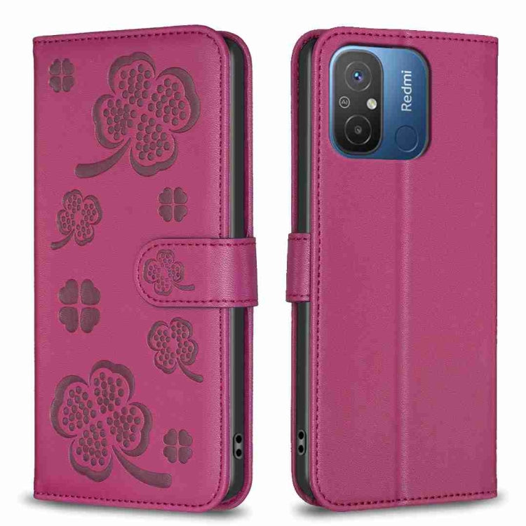 Four-leaf Embossed Leather Phone Case, For Xiaomi Poco C55 / Redmi 12C, For Xiaomi Redmi Note 12 Pro+ 5G Global, For Xiaomi Redmi Note 12 Pro 5G Global, For Xiaomi Redmi Note 12 5G Global, For Xiaomi 13 Lite 5G, For Xiaomi Redmi K60 / K60 Pro          ...