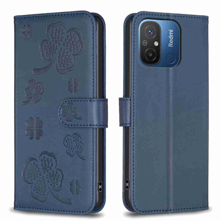 Four-leaf Embossed Leather Phone Case, For Xiaomi Poco C55 / Redmi 12C, For Xiaomi Redmi Note 12 Pro+ 5G Global, For Xiaomi Redmi Note 12 Pro 5G Global, For Xiaomi Redmi Note 12 5G Global, For Xiaomi 13 Lite 5G, For Xiaomi Redmi K60 / K60 Pro          ...