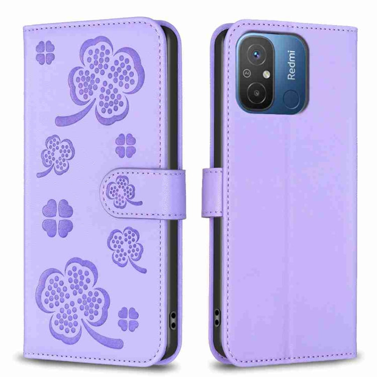 Four-leaf Embossed Leather Phone Case, For Xiaomi Poco C55 / Redmi 12C, For Xiaomi Redmi Note 12 Pro+ 5G Global, For Xiaomi Redmi Note 12 Pro 5G Global, For Xiaomi Redmi Note 12 5G Global, For Xiaomi 13 Lite 5G, For Xiaomi Redmi K60 / K60 Pro          ...