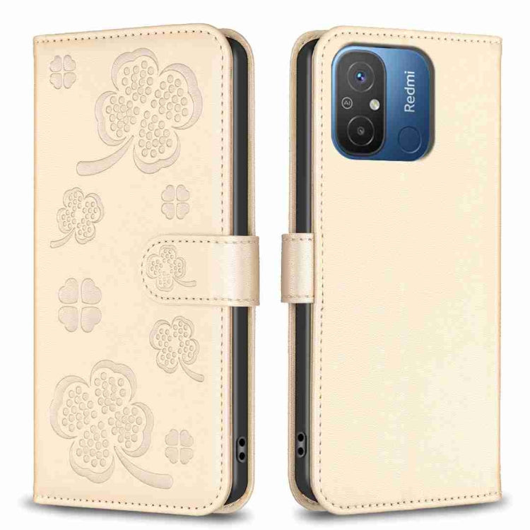 Four-leaf Embossed Leather Phone Case, For Xiaomi Poco C55 / Redmi 12C, For Xiaomi Redmi Note 12 Pro+ 5G Global, For Xiaomi Redmi Note 12 Pro 5G Global, For Xiaomi Redmi Note 12 5G Global, For Xiaomi 13 Lite 5G, For Xiaomi Redmi K60 / K60 Pro          ...
