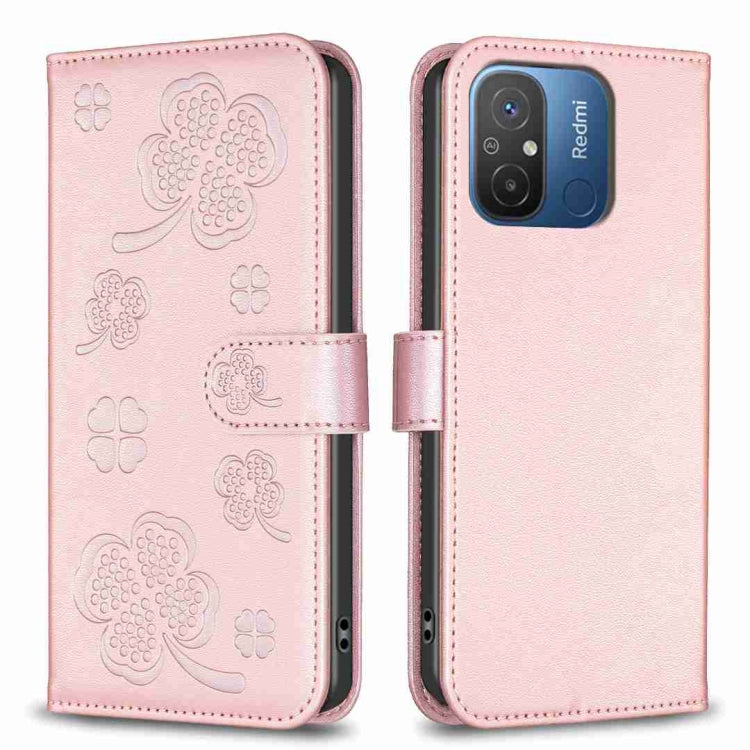 Four-leaf Embossed Leather Phone Case, For Xiaomi Poco C55 / Redmi 12C, For Xiaomi Redmi Note 12 Pro+ 5G Global, For Xiaomi Redmi Note 12 Pro 5G Global, For Xiaomi Redmi Note 12 5G Global, For Xiaomi 13 Lite 5G, For Xiaomi Redmi K60 / K60 Pro          ...