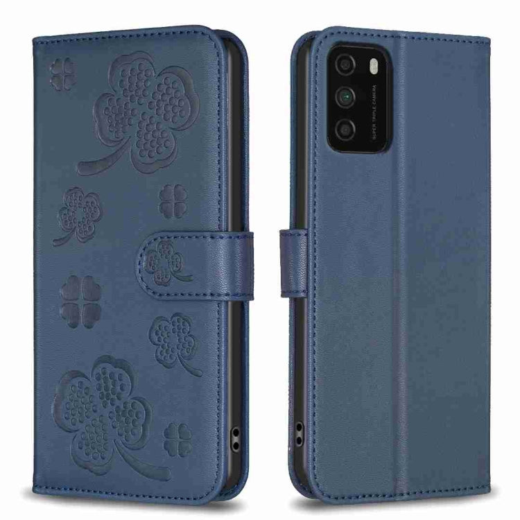 Four-leaf Embossed Leather Phone Case, For Xiaomi Mi 11 Lite, For Xiaomi Redmi Note 10 4G / 10S, For Xiaomi Redmi Note 10 Pro, For Xiaomi Poco M3, For Xiaomi Redmi K30S, For Xiaomi Mi 10T Lite, For Xiaomi Poco X3, For Xiaomi Redmi 9A