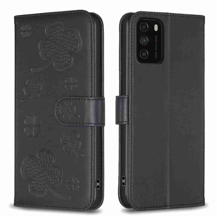 Four-leaf Embossed Leather Phone Case, For Xiaomi Mi 11 Lite, For Xiaomi Redmi Note 10 4G / 10S, For Xiaomi Redmi Note 10 Pro, For Xiaomi Poco M3, For Xiaomi Redmi K30S, For Xiaomi Mi 10T Lite, For Xiaomi Poco X3, For Xiaomi Redmi 9A