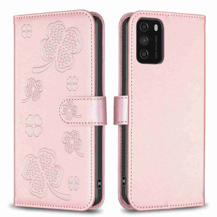Four-leaf Embossed Leather Phone Case, For Xiaomi Mi 11 Lite, For Xiaomi Redmi Note 10 4G / 10S, For Xiaomi Redmi Note 10 Pro, For Xiaomi Poco M3, For Xiaomi Redmi K30S, For Xiaomi Mi 10T Lite, For Xiaomi Poco X3, For Xiaomi Redmi 9A