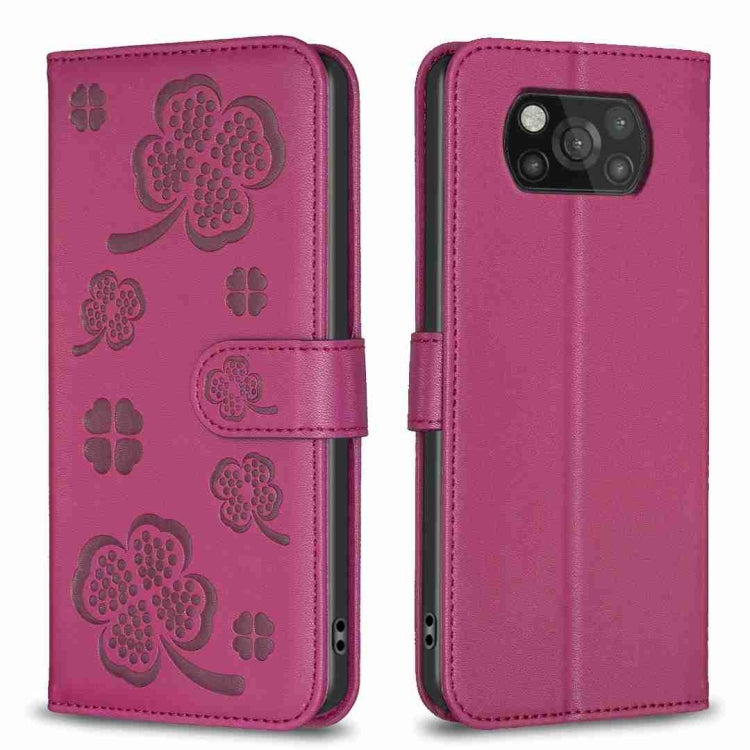 Four-leaf Embossed Leather Phone Case, For Xiaomi Mi 11 Lite, For Xiaomi Redmi Note 10 4G / 10S, For Xiaomi Redmi Note 10 Pro, For Xiaomi Poco M3, For Xiaomi Redmi K30S, For Xiaomi Mi 10T Lite, For Xiaomi Poco X3, For Xiaomi Redmi 9A