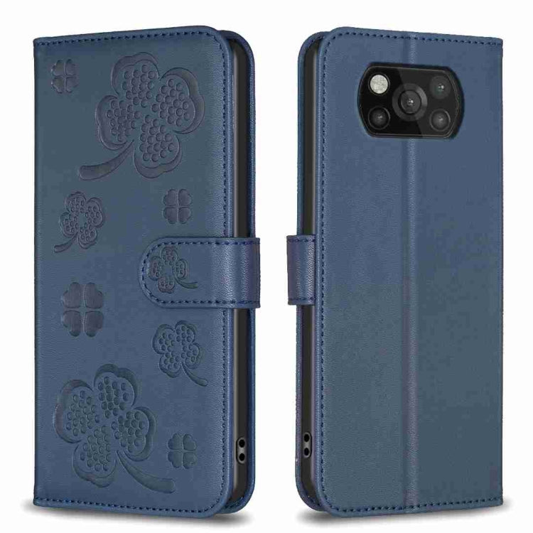 Four-leaf Embossed Leather Phone Case, For Xiaomi Mi 11 Lite, For Xiaomi Redmi Note 10 4G / 10S, For Xiaomi Redmi Note 10 Pro, For Xiaomi Poco M3, For Xiaomi Redmi K30S, For Xiaomi Mi 10T Lite, For Xiaomi Poco X3, For Xiaomi Redmi 9A