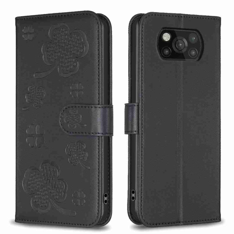 Four-leaf Embossed Leather Phone Case, For Xiaomi Mi 11 Lite, For Xiaomi Redmi Note 10 4G / 10S, For Xiaomi Redmi Note 10 Pro, For Xiaomi Poco M3, For Xiaomi Redmi K30S, For Xiaomi Mi 10T Lite, For Xiaomi Poco X3, For Xiaomi Redmi 9A
