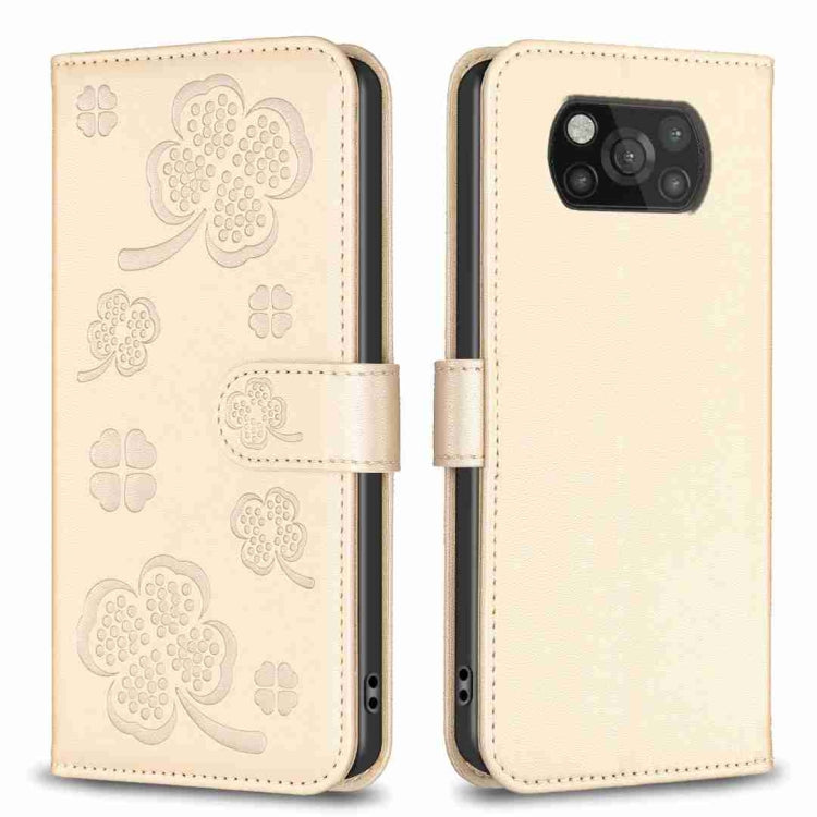 Four-leaf Embossed Leather Phone Case, For Xiaomi Mi 11 Lite, For Xiaomi Redmi Note 10 4G / 10S, For Xiaomi Redmi Note 10 Pro, For Xiaomi Poco M3, For Xiaomi Redmi K30S, For Xiaomi Mi 10T Lite, For Xiaomi Poco X3, For Xiaomi Redmi 9A