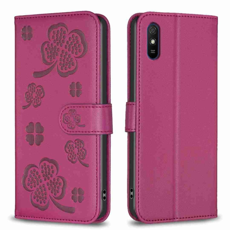 Four-leaf Embossed Leather Phone Case, For Xiaomi Mi 11 Lite, For Xiaomi Redmi Note 10 4G / 10S, For Xiaomi Redmi Note 10 Pro, For Xiaomi Poco M3, For Xiaomi Redmi K30S, For Xiaomi Mi 10T Lite, For Xiaomi Poco X3, For Xiaomi Redmi 9A