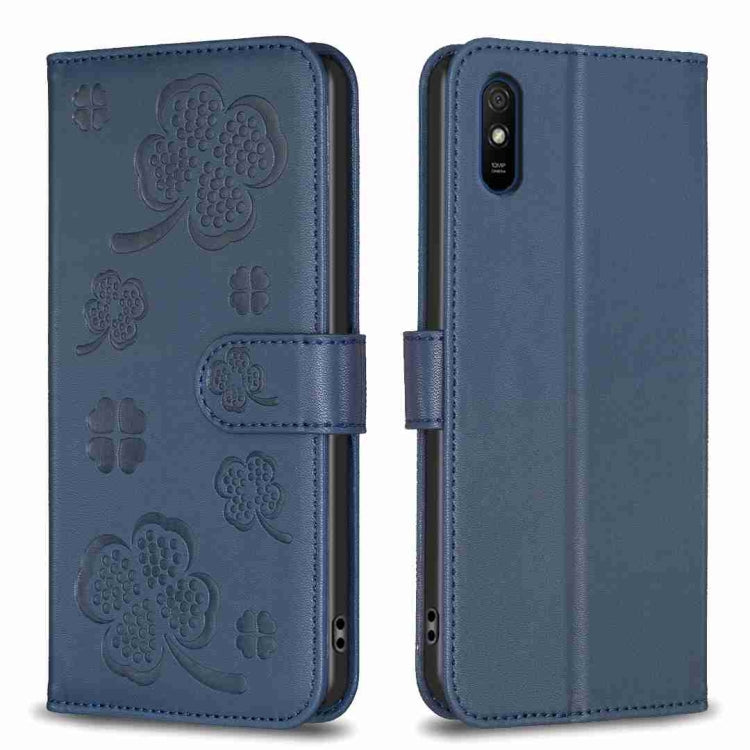 Four-leaf Embossed Leather Phone Case, For Xiaomi Mi 11 Lite, For Xiaomi Redmi Note 10 4G / 10S, For Xiaomi Redmi Note 10 Pro, For Xiaomi Poco M3, For Xiaomi Redmi K30S, For Xiaomi Mi 10T Lite, For Xiaomi Poco X3, For Xiaomi Redmi 9A