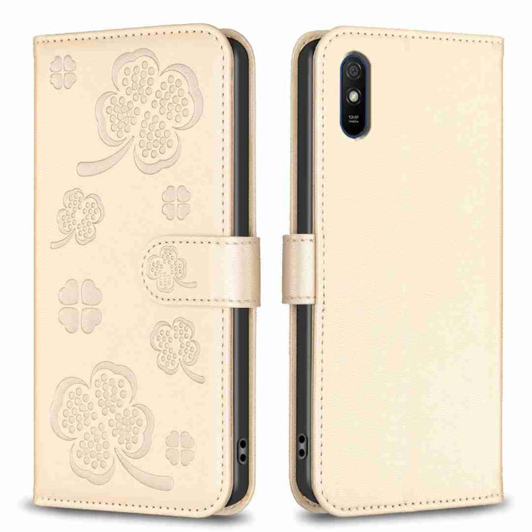 Four-leaf Embossed Leather Phone Case, For Xiaomi Mi 11 Lite, For Xiaomi Redmi Note 10 4G / 10S, For Xiaomi Redmi Note 10 Pro, For Xiaomi Poco M3, For Xiaomi Redmi K30S, For Xiaomi Mi 10T Lite, For Xiaomi Poco X3, For Xiaomi Redmi 9A