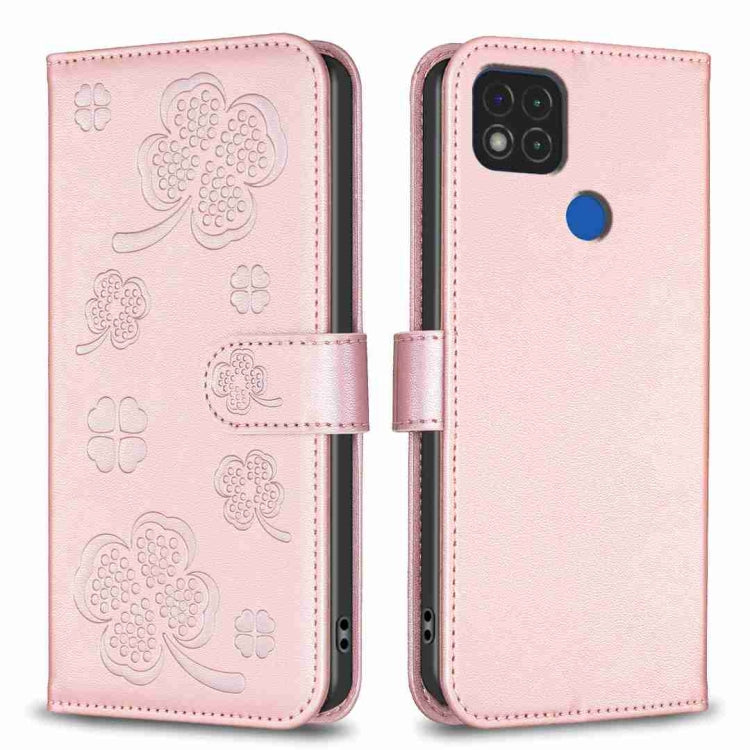 Four-leaf Embossed Leather Phone Case, For Xiaomi Redmi 10 5G / Note 11E, For Xiaomi Redmi 9C / 10A, For Xiaomi Redmi 10C, For Xiaomi Mi 11i / Poco F3, For Xiaomi Redmi 10 / Note 11 4G, For Xiaomi Redmi Note 11 Pro Global, For Xiaomi 11T / 11T Pro     ...