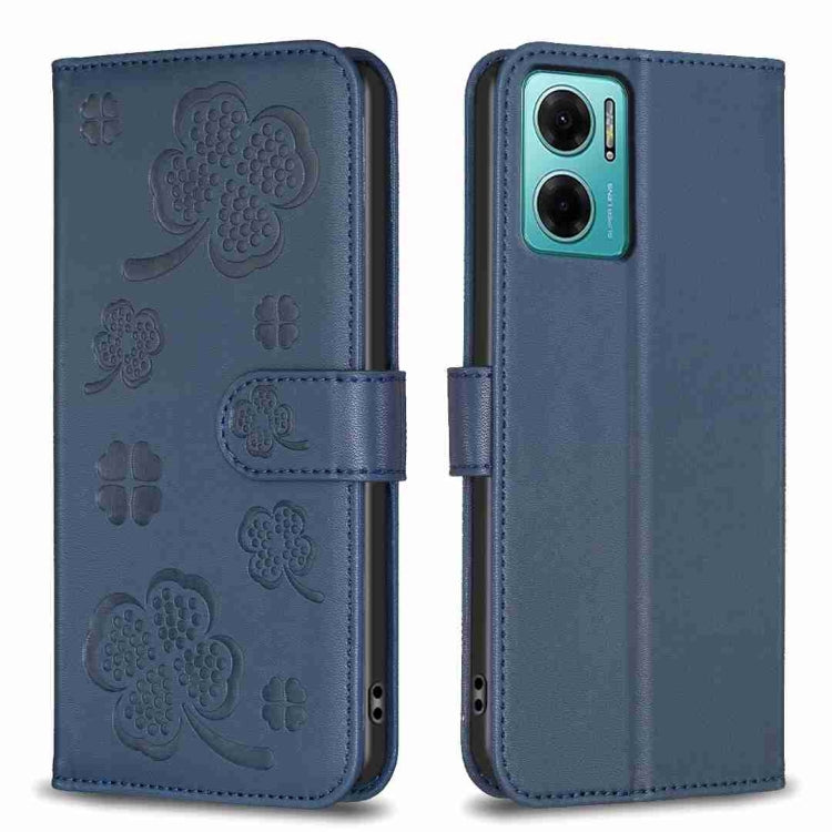 Four-leaf Embossed Leather Phone Case, For Xiaomi Redmi 10 5G / Note 11E, For Xiaomi Redmi 9C / 10A, For Xiaomi Redmi 10C, For Xiaomi Mi 11i / Poco F3, For Xiaomi Redmi 10 / Note 11 4G, For Xiaomi Redmi Note 11 Pro Global, For Xiaomi 11T / 11T Pro     ...