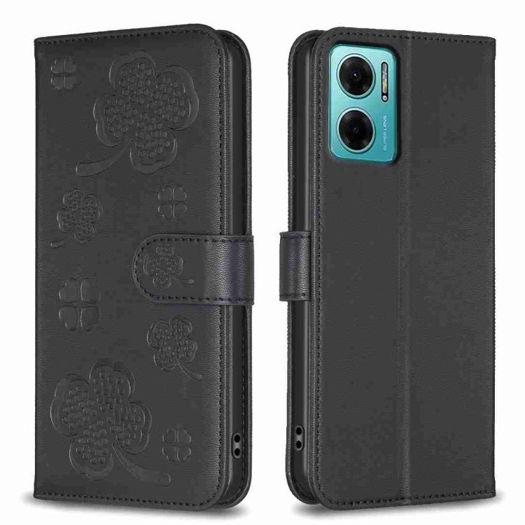 Four-leaf Embossed Leather Phone Case, For Xiaomi Redmi 10 5G / Note 11E, For Xiaomi Redmi 9C / 10A, For Xiaomi Redmi 10C, For Xiaomi Mi 11i / Poco F3, For Xiaomi Redmi 10 / Note 11 4G, For Xiaomi Redmi Note 11 Pro Global, For Xiaomi 11T / 11T Pro     ...