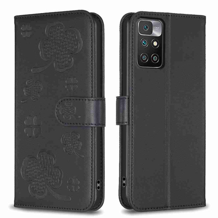 Four-leaf Embossed Leather Phone Case, For Xiaomi Redmi 10 5G / Note 11E, For Xiaomi Redmi 9C / 10A, For Xiaomi Redmi 10C, For Xiaomi Mi 11i / Poco F3, For Xiaomi Redmi 10 / Note 11 4G, For Xiaomi Redmi Note 11 Pro Global, For Xiaomi 11T / 11T Pro     ...