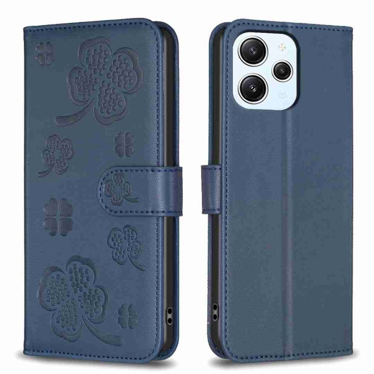 Four-leaf Embossed Leather Phone Case, For Xiaomi 13T, For Xiaomi Redmi 12 4G, For Xiaomi Poco F5 5G, For Xiaomi Redmi Note 11 / 12S 4G, For Xiaomi 13 Ultra, For Xiaomi Redmi Note 12 4G Global, For Xiaomi Civi 3 5G, For Xiaomi Redmi A1+ / A2