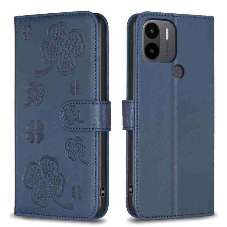 Four-leaf Embossed Leather Phone Case, For Xiaomi 13T, For Xiaomi Redmi 12 4G, For Xiaomi Poco F5 5G, For Xiaomi Redmi Note 11 / 12S 4G, For Xiaomi 13 Ultra, For Xiaomi Redmi Note 12 4G Global, For Xiaomi Civi 3 5G, For Xiaomi Redmi A1+ / A2