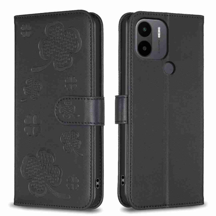 Four-leaf Embossed Leather Phone Case, For Xiaomi 13T, For Xiaomi Redmi 12 4G, For Xiaomi Poco F5 5G, For Xiaomi Redmi Note 11 / 12S 4G, For Xiaomi 13 Ultra, For Xiaomi Redmi Note 12 4G Global, For Xiaomi Civi 3 5G, For Xiaomi Redmi A1+ / A2