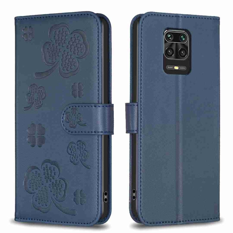 Four-leaf Embossed Leather Phone Case, For Xiaomi Redmi 9, For Xiaomi Redmi Note 9, For Xiaomi Redmi Note 9 Pro Max, For Xiaomi Redmi Note 8T, For Xiaomi Redmi Note 8, For Xiaomi Redmi Note 8 Pro