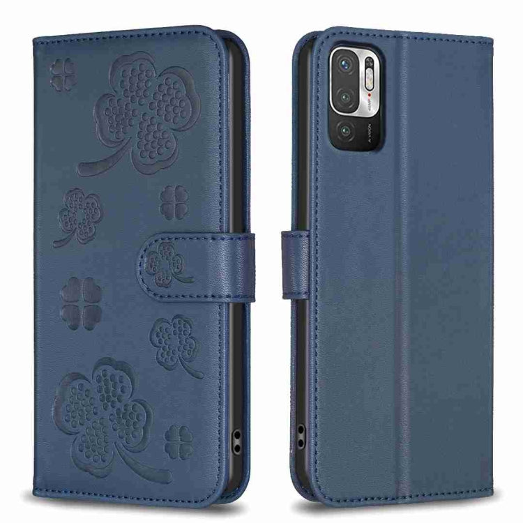 Four-leaf Embossed Leather Phone Case, For Xiaomi Redmi 10 5G / Note 11E, For Xiaomi Redmi 9C / 10A, For Xiaomi Redmi 10C, For Xiaomi Mi 11i / Poco F3, For Xiaomi Redmi 10 / Note 11 4G, For Xiaomi Redmi Note 11 Pro Global, For Xiaomi 11T / 11T Pro     ...