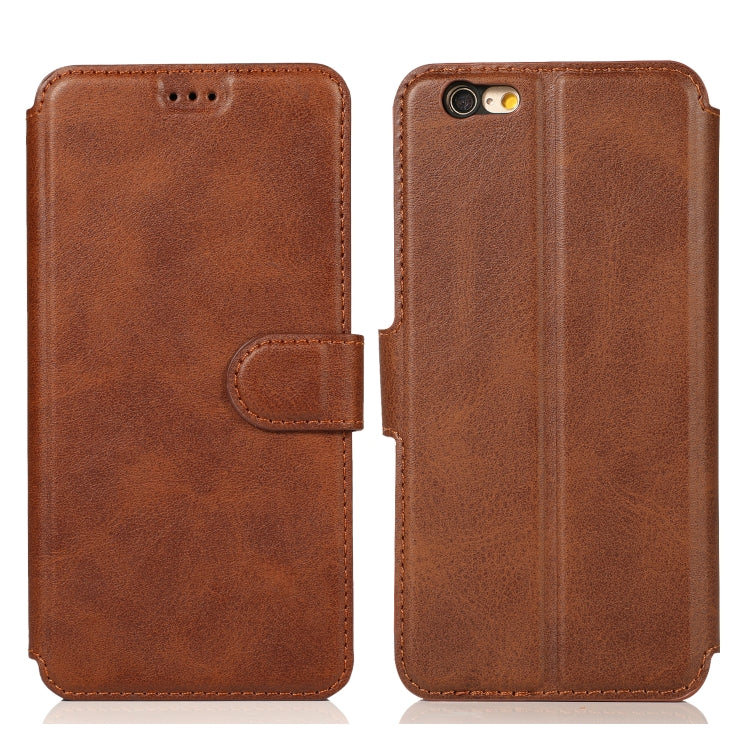 Calf Texture Magnetic Buckle Horizontal Flip Leather Case with Holder & Card Slots & Wallet & Photo Frame, For iPhone 6 / 6s, For iPhone 7 / 8, For iPhone 7 Plus / 8 Plus, For iPhone X / XS, For iPhone XR, For iPhone XS Max, For iPhone 12 mini         ...