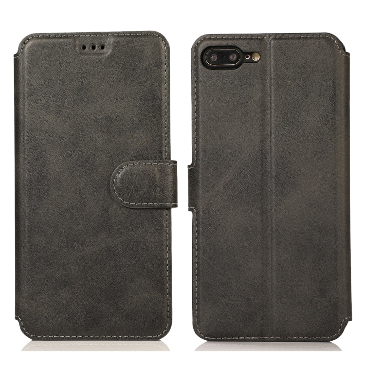 Calf Texture Magnetic Buckle Horizontal Flip Leather Case with Holder & Card Slots & Wallet & Photo Frame, For iPhone 6 / 6s, For iPhone 7 / 8, For iPhone 7 Plus / 8 Plus, For iPhone X / XS, For iPhone XR, For iPhone XS Max, For iPhone 12 mini         ...