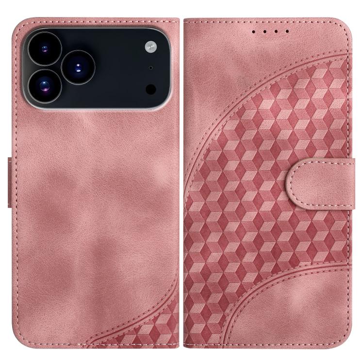 YX0060 Elephant Head Embossed Phone Leather Case with Lanyard, For iPhone 18 Pro / 17 Pro, For iPhone 18 Pro Max / 17 Pro Max, For iPhone 17e / 16e, For iPhone 17, For iPhone Air, For iPhone 16 Pro Max