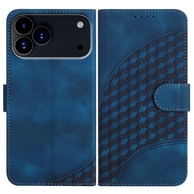 YX0060 Elephant Head Embossed Phone Leather Case with Lanyard, For iPhone 18 Pro / 17 Pro, For iPhone 18 Pro Max / 17 Pro Max, For iPhone 17e / 16e, For iPhone 17, For iPhone Air, For iPhone 16 Pro Max