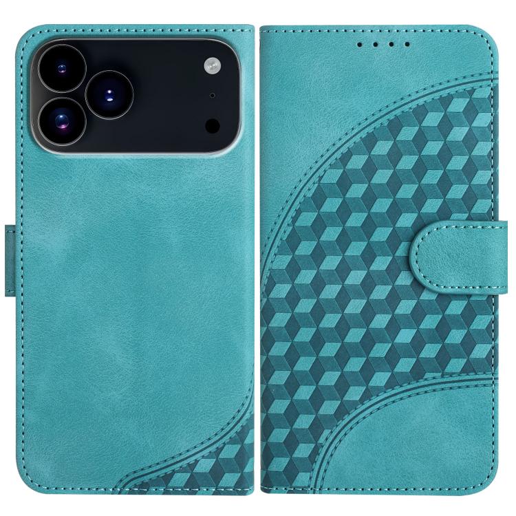 YX0060 Elephant Head Embossed Phone Leather Case with Lanyard, For iPhone 18 Pro / 17 Pro, For iPhone 18 Pro Max / 17 Pro Max, For iPhone 17e / 16e, For iPhone 17, For iPhone Air, For iPhone 16 Pro Max