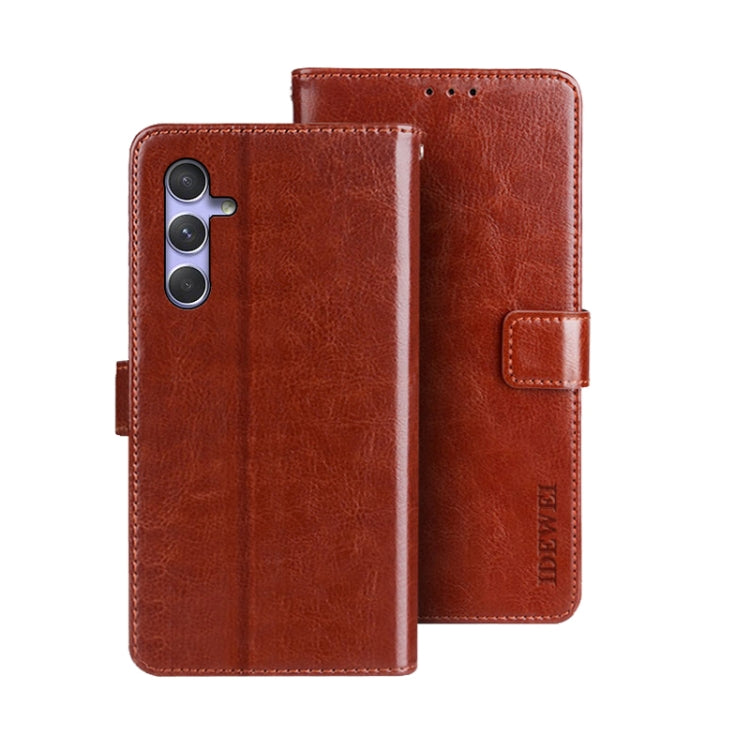 idewei Crazy Horse Texture Leather Phone Case, For Samsung Galaxy A05 4G, For Samsung Galaxy A05s 4G, For Samsung Galaxy M34 5G / F34 5G, For Samsung Galaxy A25 5G, For Samsung Galaxy S23 FE 5G