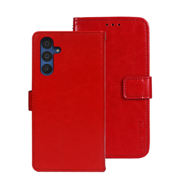idewei Crazy Horse Texture Leather Phone Case, For Samsung Galaxy A15 5G, For Samsung Galaxy A55 5G, For Samsung Galaxy A35 5G, For Samsung Galaxy S24 Ultra 5G, For Samsung Galaxy S24+ 5G, For Samsung Galaxy S24 5G
