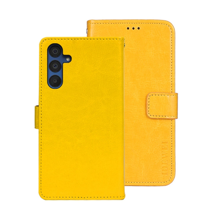 idewei Crazy Horse Texture Leather Phone Case, For Samsung Galaxy A15 5G, For Samsung Galaxy A55 5G, For Samsung Galaxy A35 5G, For Samsung Galaxy S24 Ultra 5G, For Samsung Galaxy S24+ 5G, For Samsung Galaxy S24 5G
