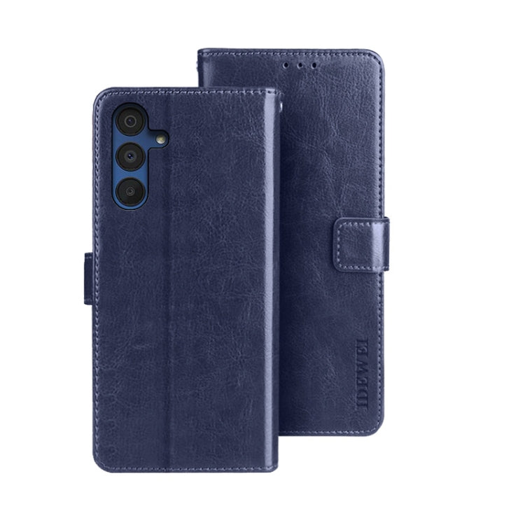 idewei Crazy Horse Texture Leather Phone Case, For Samsung Galaxy A15 5G, For Samsung Galaxy A55 5G, For Samsung Galaxy A35 5G, For Samsung Galaxy S24 Ultra 5G, For Samsung Galaxy S24+ 5G, For Samsung Galaxy S24 5G