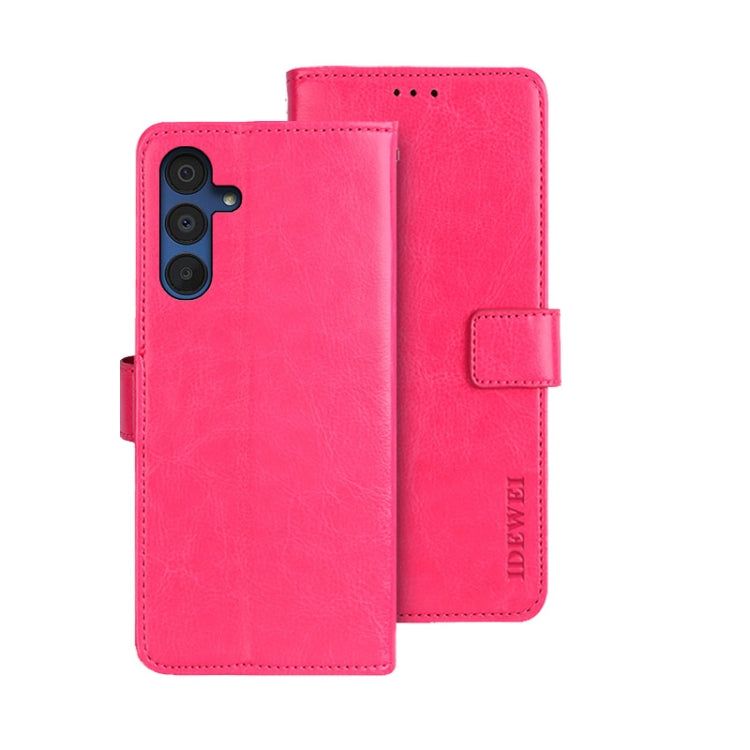 idewei Crazy Horse Texture Leather Phone Case, For Samsung Galaxy A15 5G, For Samsung Galaxy A55 5G, For Samsung Galaxy A35 5G, For Samsung Galaxy S24 Ultra 5G, For Samsung Galaxy S24+ 5G, For Samsung Galaxy S24 5G