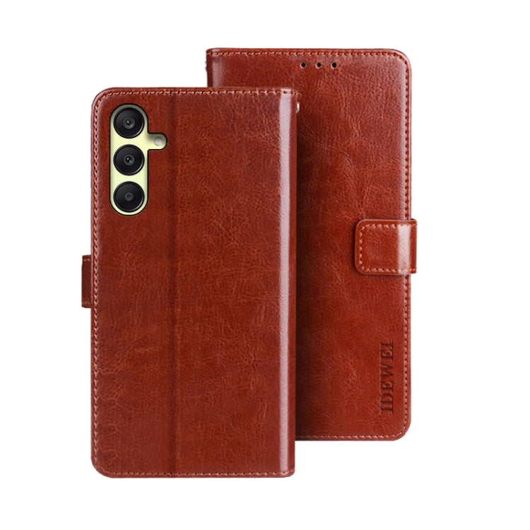 idewei Crazy Horse Texture Leather Phone Case, For Samsung Galaxy A05 4G, For Samsung Galaxy A05s 4G, For Samsung Galaxy M34 5G / F34 5G, For Samsung Galaxy A25 5G, For Samsung Galaxy S23 FE 5G