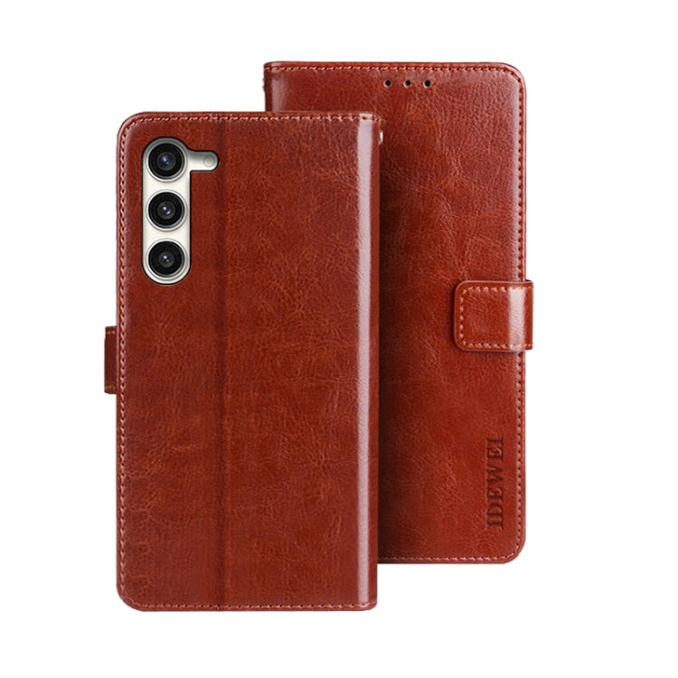 idewei Crazy Horse Texture Leather Phone Case, For Samsung Galaxy A15 5G, For Samsung Galaxy A55 5G, For Samsung Galaxy A35 5G, For Samsung Galaxy S24 Ultra 5G, For Samsung Galaxy S24+ 5G, For Samsung Galaxy S24 5G