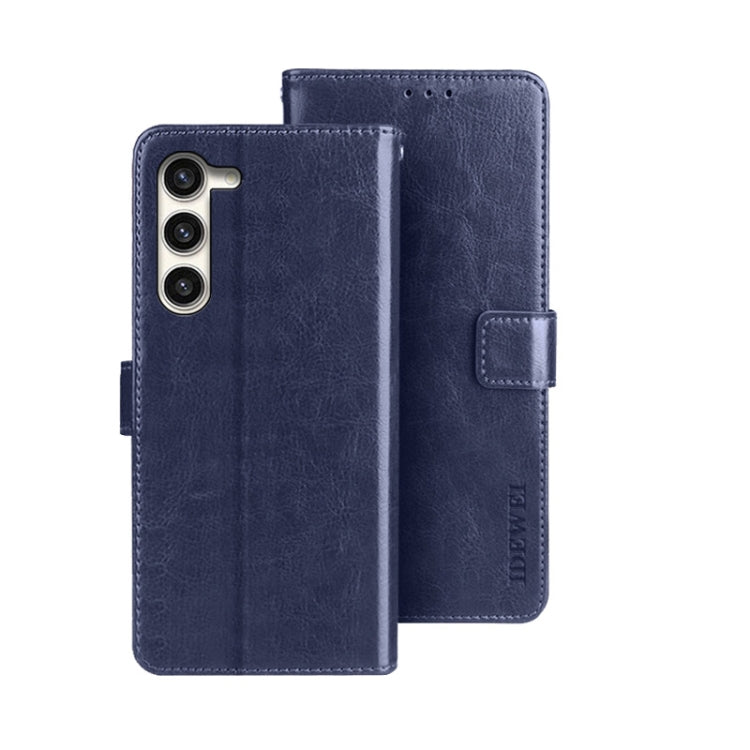 idewei Crazy Horse Texture Leather Phone Case, For Samsung Galaxy A15 5G, For Samsung Galaxy A55 5G, For Samsung Galaxy A35 5G, For Samsung Galaxy S24 Ultra 5G, For Samsung Galaxy S24+ 5G, For Samsung Galaxy S24 5G