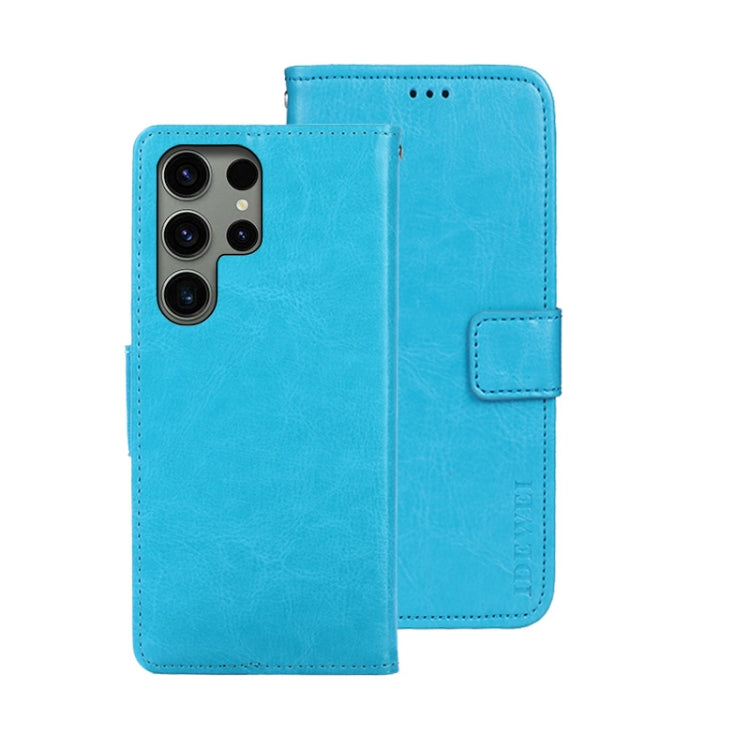 idewei Crazy Horse Texture Leather Phone Case, For Samsung Galaxy A15 5G, For Samsung Galaxy A55 5G, For Samsung Galaxy A35 5G, For Samsung Galaxy S24 Ultra 5G, For Samsung Galaxy S24+ 5G, For Samsung Galaxy S24 5G